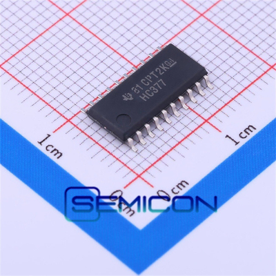 لیست قطعات الکترونیکی SN74HC377NSR SEMICON IC FF D-TYPE SNGL 8BIT 20SO